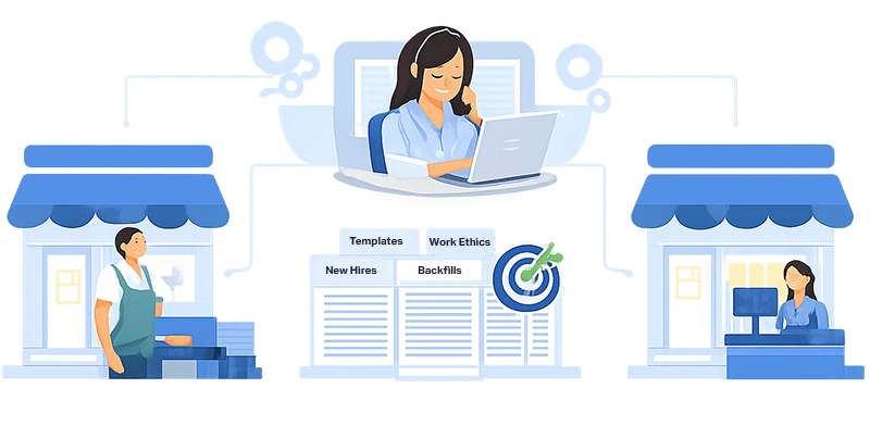 How The Recruiting Squad helps diagram | The Recruiting Squad
