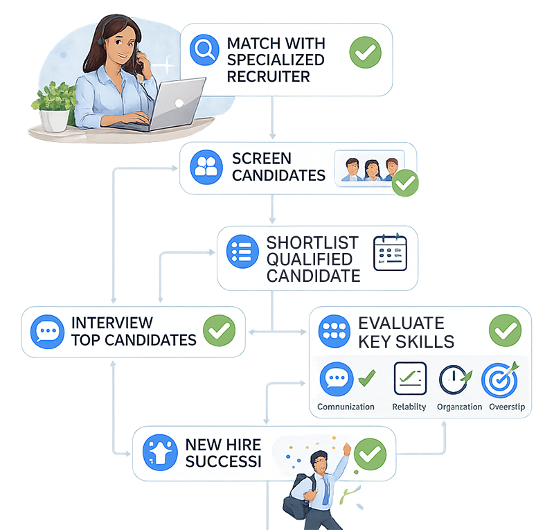 How TRS can help recruit admins diagrams| The Recruiting Squad