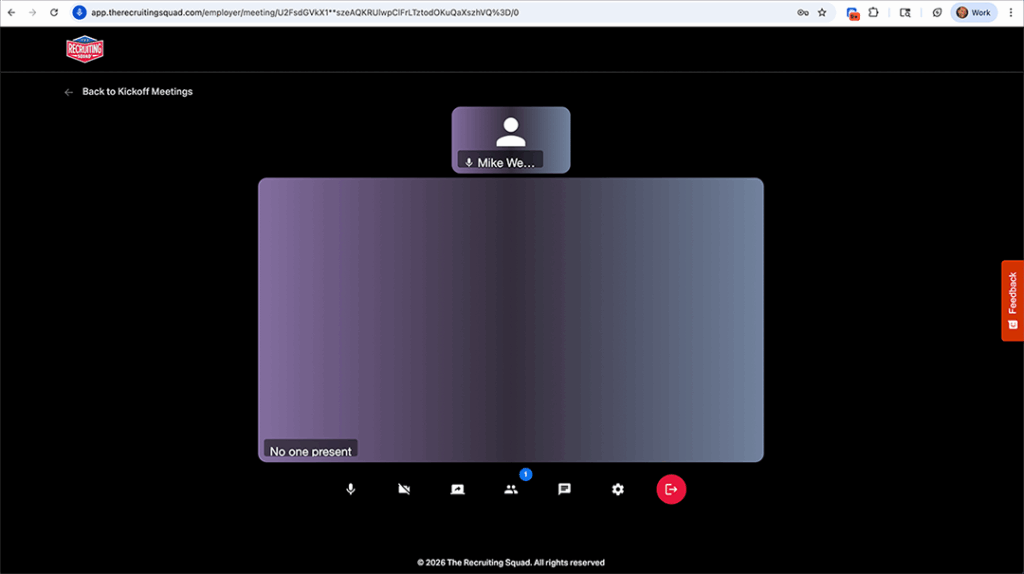 Video Interview Image | Platform Page | The Recruiting Squad